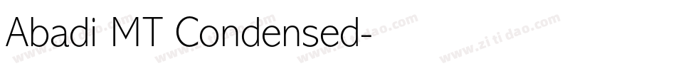 Abadi MT Condensed字体转换
